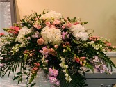 Light and Airy  casket spray