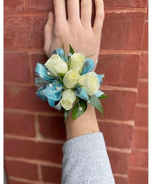 Light Blue Corsage