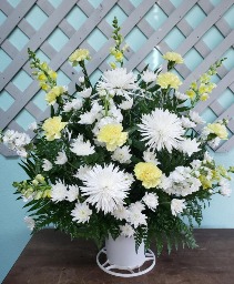 Cherished Basket Bouquet Funeral Basket