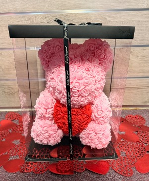 Light Pink Rose Bear 
