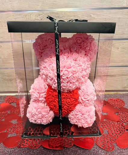 Light Pink Rose Bear 