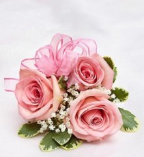 Light pink rose corsage 