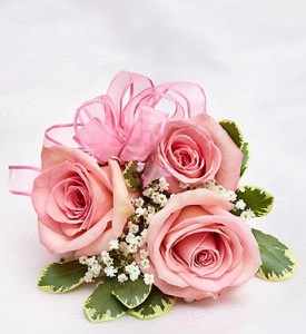Light pink rose corsage 