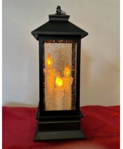 Light-up Lantern with Candles 