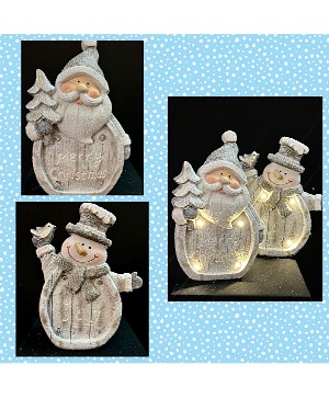Light up Santa OR Snowman  
