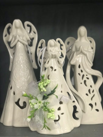 Lighted angel Ceramic 