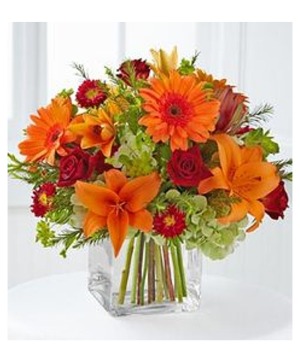 Lighter Side of Fall vase