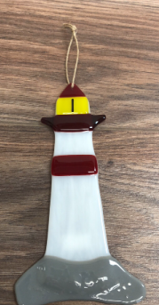 Lighthouse suncatcher Local fused glass