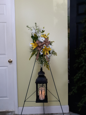 Lighting the way funeral spray