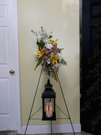 Lighting the way funeral spray