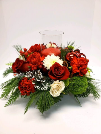 Round Lights of the Season Centerpiece