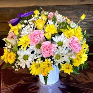 Lil' Bucket of Smiles Fresh Flower Arrangement