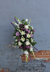 Lilac & Lace Easel Standing Spray