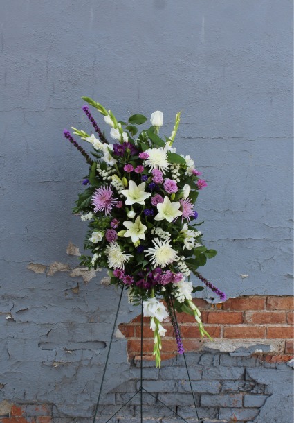 Lilac & Lace Easel Standing Spray