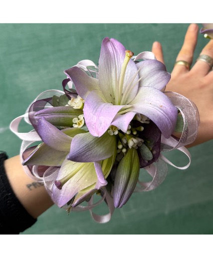 Lilac Lilies Corsage