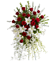 Lily and Rose Tribute Spray 