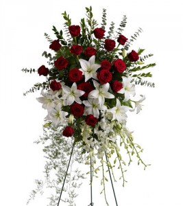 Lily and Rose Tribute Spray 