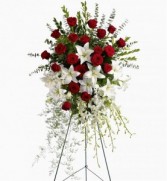 Lily and Rose Tribute Standing Spray