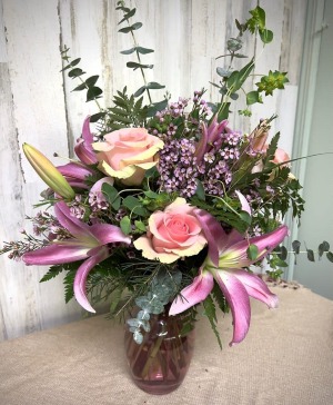 Lily Heart vase
