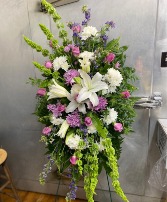 Lily Mourning Spray Standing Spray