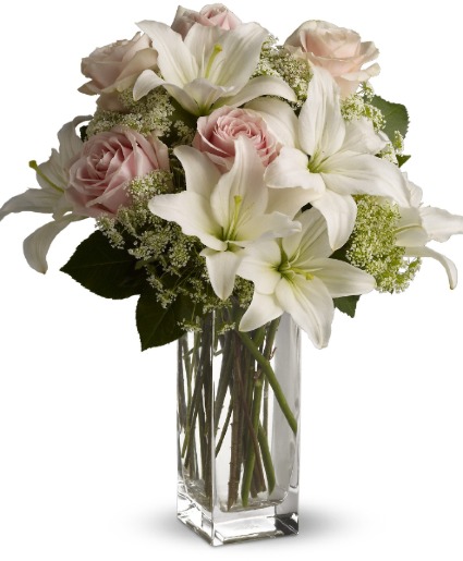 Lily Rose Arrangement Vase Arrangement  Substitutions Maybe Necessary
