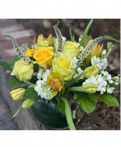Limoncello Clear Low Vase