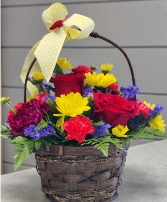 Linda's colorful basket 
