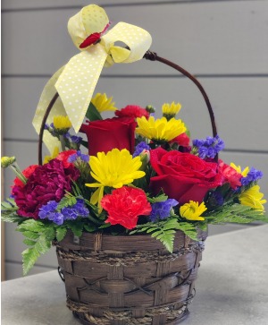 Linda's colorful basket 