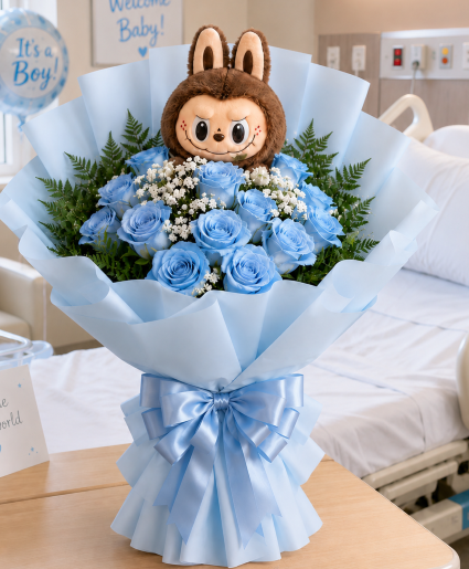 Little Labubu Blue Call Us for Faster Service & Daily Specials: (915) 303-8500 Text Us to Order Anytime: (915) 505-3708 Your trusted source for Flowers & Delivery in El Paso TX 
