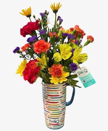 PENCILS & PETALS 22OZ TUMBLER Double "R" Exclusive Bouquet  in Jacksonville, AR | DOUBLE R FLORIST