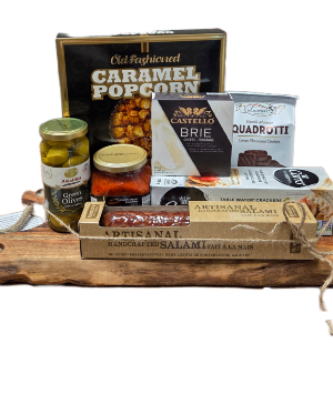 Live Edge Wooden Tray Gourmet Charcuterie 