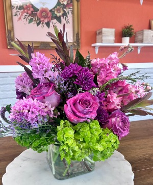 Live & Lucious Vase -Square Clear