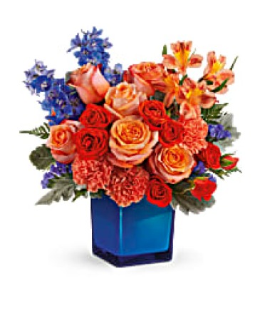 Live the Dream in Orange and Blue A Gator Favorite, desk top size in Gainesville, FL | PRANGE'S FLORIST- Sara & Lilli V