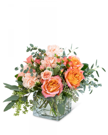 Living Coral Flower Arrangement