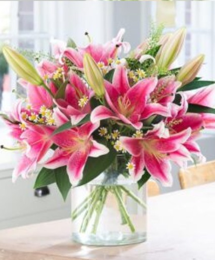 LOADS OF LILIES Vase Arrangement