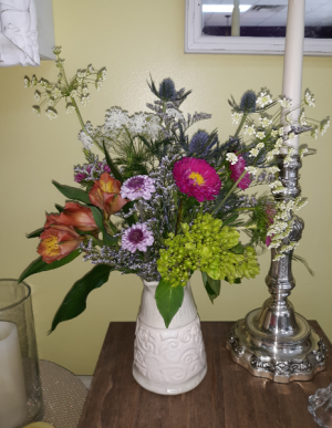 local pottery mini vase mixed naturals