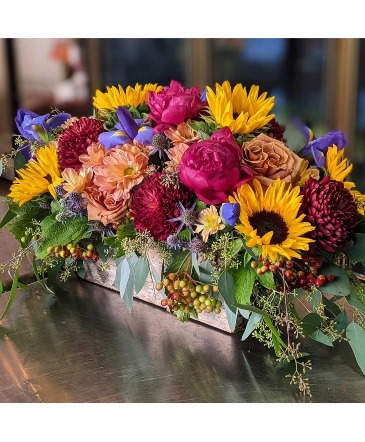 Long & Low Centerpiece in San Rafael, CA | BURNS FLORIST