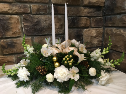 Long & Low Centerpiece Fresh Arrangement