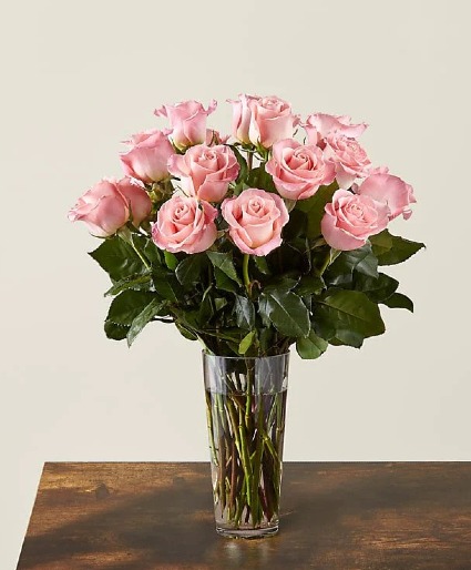 Long Stem Pink Rose  Bouquet