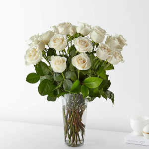 Long Stem White Rose Bouquet 