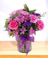 Sugar and Lavender Vase Arrangement