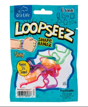 Loopseez Bands Asst 1, Wild Life, Sea Life & Glitt Toy