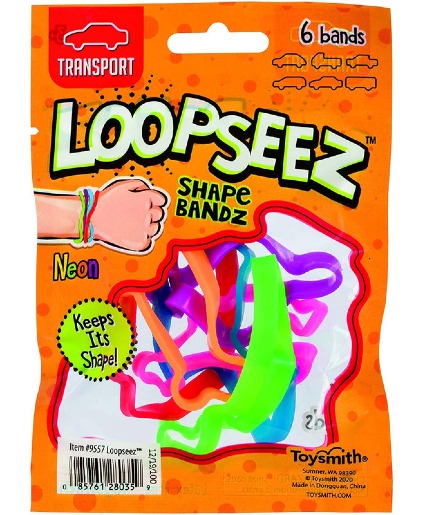 Loopseez Bands  Asst 2, Farm Animal/Transport/Dino Toy