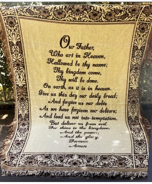 Lord's Prayer Sympathy Blanket 