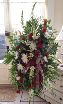 love and faith with red roses