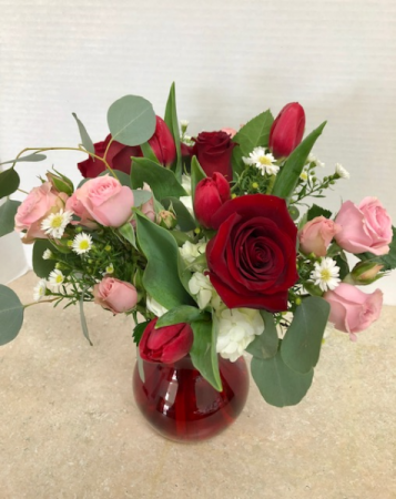 Love and Hugs Bouquet All Around Vase