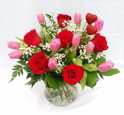Love and Kisses Vase Arrangement
