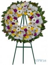 Love and Remembrance Wreath Vogue's Hearts and Wreath Sprays