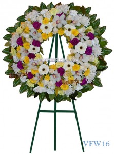 Love and Remembrance Wreath Vogue's Hearts and Wreath Sprays