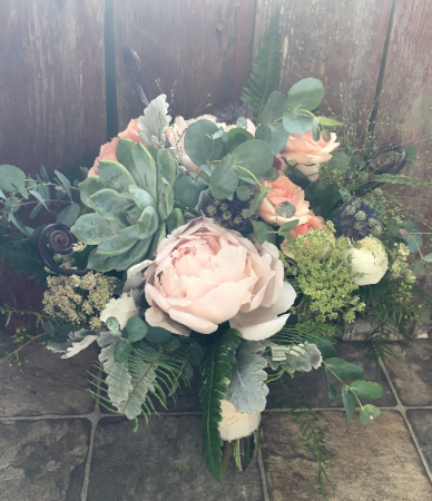 Love in a Mist Bridal Bouquet
